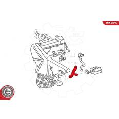 Volkswagen SKV 24SKV326 Kylarslang Kylvattenslang, etylpropylen-dien-gummi
