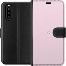 iSecrets Tegnebogsetui til Sony Xperia 10 II med Hjerte motiv