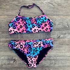 Cheap Bikinis Children's Clothing Aurigate Sold by: Little Girls Swimsuits Children Baby Girl Leopard Ruched Bikini Set Swimwear Swimsuit Bathing Clothes