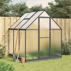 Polycarbonate Fristående växthus vidaXL Växthus med ram Aluminium Polycarbonate