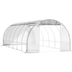and Home White 20ft Tunnel Greenhouse