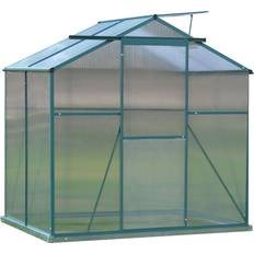 and Home Green Frame 4 6ft Greenhouse 36cm
