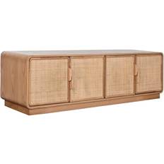 Home ESPRIT Rattan Oak Natural Meuble TV 103.4x46.4cm