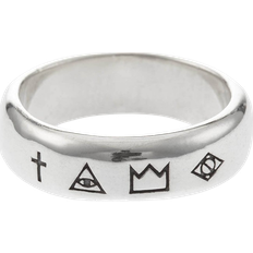 Serge Denimes Four Symbols Ring - Silver