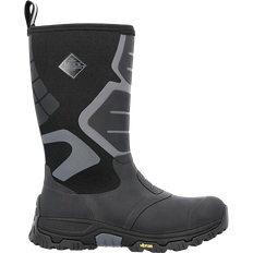 Men - Rubber Rain Boots Muck Boot Apex Pro Vibram Arctic Grip - Black