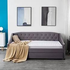 Daybeds - Wood Sofas Kosy Koala Trundle Grey Sofa 203cm 3 Seater