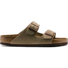 Birkenstock Herr - Mocka Skor Birkenstock Arizona Soft Footbed Suede Leather - Taupe