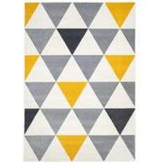Loomed Diamond Geometric Yellow, Grey 280x365cm