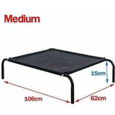 Pets Briefness Medium Elevated Dog Cat Sleep Bed Portable Basket Raised Cot Breathable Mesh Cot