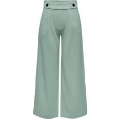 Only Grøn Bukser Only Wide Trousers - Grey/Chinois Green