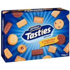 Best Biscuits McVities Tasties Selection 9 Varieties Biscuits 730g 70pcs