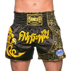 Black/Yellow, XX-Small Unbreakable Thai Shorts