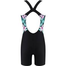 Swimwear Doomiva Sold by: Kids Girls Sleeveless Athletic Boyleg Swimsuit Racer Cutout Back Rashguard Shirts Upf Sporty Swimwear Surfing Bathing Suit Pink Lily&Black