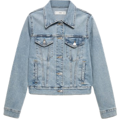 Mango Vicky Denim Jacket - Light Blue