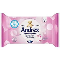 Andrex Washlets Flushable Toilet Tissue Wipes, Gentle Clean Pack Total Wipes