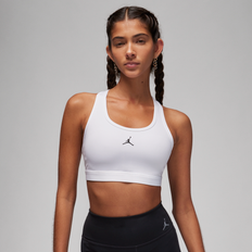 Jordan Women Underwear Jordan Women's Sport Medium-Support Padded Jumpman Bra in White, FB6872-100