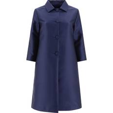 Emporio Armani Coats Emporio Armani F. It Lighweight Single-Breasted Coat Coats Blue