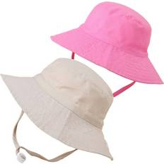 18-24M Bucket Hats Children's Clothing Daxin Sold by: Pack Baby Sun Hat Summer Toddler Girl Boy UV Protection Bucket Hat Foldable Wide Brim Beach Hats for Kids Months-8 Years