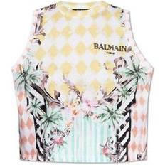 Balmain Bluser Balmain Vintage Tanktop Med Barokprint - Flerfarvet