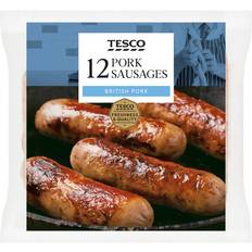 Tesco 12 Pork Sausages 681G 681g