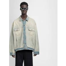 Balenciaga Women Outerwear Balenciaga WOMAN BLUE JACKETS Blue