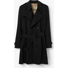 Burberry Midlength Kensington Heritage Trench Coat Black