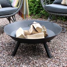 Koopman Cast Iron Fire Bowl, Black