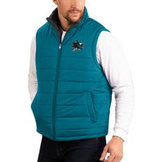 Turquoise Vests G-III San Jose Sharks NHL Reversible Weste