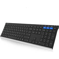 Universal Bluetooth Keyboard Stainless Steel Full Windows, iOS, Android, Laptop Surface