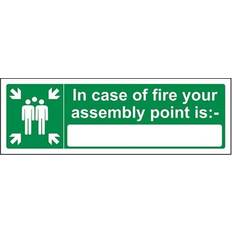 Green Workplace Signs VSafety VSafety In Case Of Fire Your Assembly Point Is: Sign Landscape