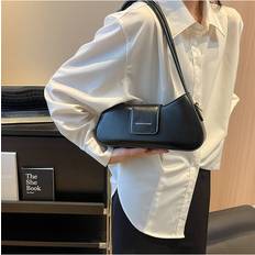 Veishet Black Underarm Handbag Bag Women Casual Versatile Retro Fashionable Senior Trendy