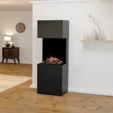 Glow Fire Beethoven Elektrokamin Grauton Opti-Myst Cassette 600 mit Holzdekoration