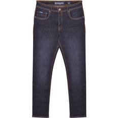 Lambretta Jeans Lambretta 40L, Dark Navy Mens Stafford Slim Fit Skinny Denim Trousers Jeans Blue