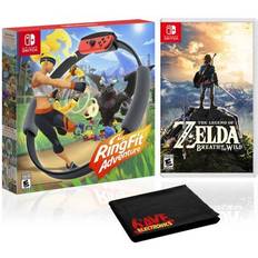 Nintendo Switch Games RingFit Adventure + The Legend of Zelda: Breath of the Wild - 2 Game Bundle