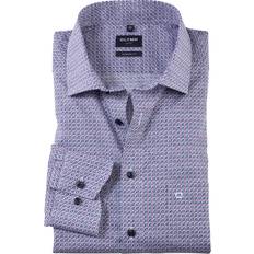 Olymp Clothing Olymp Luxor Shirt Print Purple