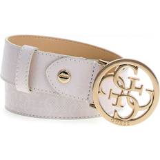 Blanc - Femme Ceintures Guess Yarmilla 4G Logo Belt White