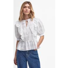 Barbour Blouses Barbour Kayleigh Check Blouse, White