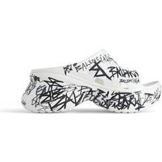 Balenciaga Women Slides Balenciaga Pool Crocstm Graffiti Slide Sandal