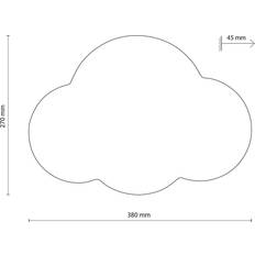 Vägglampa Cloud 38 x 27 cm Beige Matt