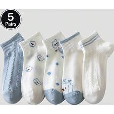 Fabric Socks Shein Pairs Of Womens Invisible SocksShort SocksWhite SocksWomen SocksCute SocksGirls SocksThread Slip Resistant Design Mesh Sweat Wicking Design Soft Comfo