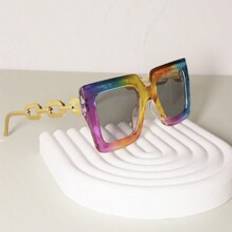 Solglasögon Shein Colorful Square Frame Metal Leg Casual/Holiday/Beach/Party Fashion