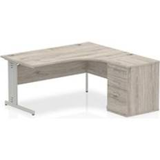 Dynamic Adjustable Impulse 1600mm Right Grey Writing Desk
