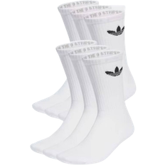 Adidas white socks adidas Originals Trefoil Cushion Crew Socks 6-pack - White