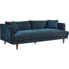 modway Zoya Navy Sofa 84.5" 3 Seater