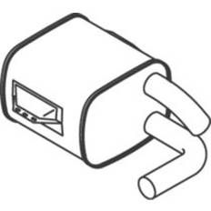 Udstødningssystemer Mittel-/endschalldämpfer dinex 50461 600 mm