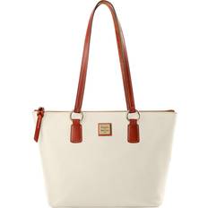 Dooney & Bourke White Totes & Shopping Bags Dooney & Bourke Pebble Grain Small Wren Zip Tote