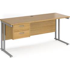 Steel Writing Desks Dams Maestro 25 Oak Straight Writing Desk