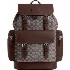 Coach Men Backpacks Coach Sprint Backpack in Jacquard - Signature Canvas/Silver/Oak/Maple