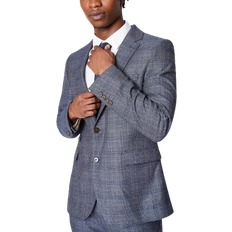 Checkered Blazers Burton Highlight Check Suit Jacket - Blue