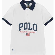 Jersey Pikétröjor Polo Ralph Lauren Logo Heavyweight Cotton Jersey - Vit